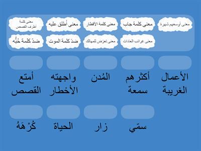 مراجعة مهارات لغة عربية 