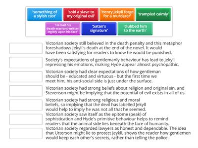 Jekyll and Hyde Quotation and context matching 