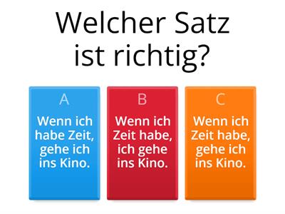 Was ist richtig? A2 (bis Lektion 17)