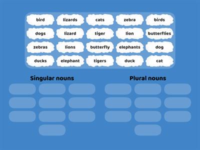 Year 1 Grammar - Singular and Plural Nouns
