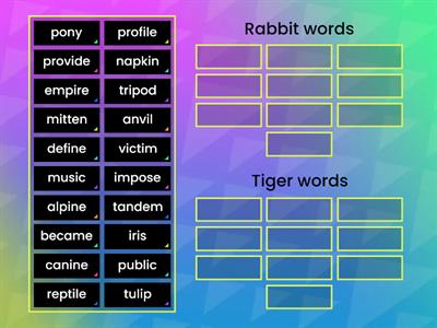 Rabbit/Tiger sort
