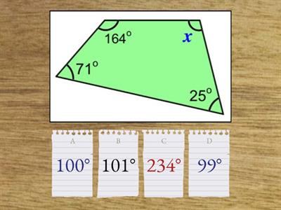 560 - Interior angles in quadrilaterals