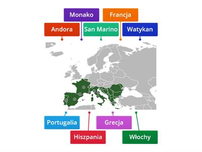 Główne kraje Europy Południowej