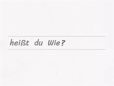 Wiederholung: W-Fragen, Ja-Nein-Fragen, Aussagen