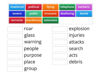 Here is the News 2: 24 Terrorist attacks 1 Collocations