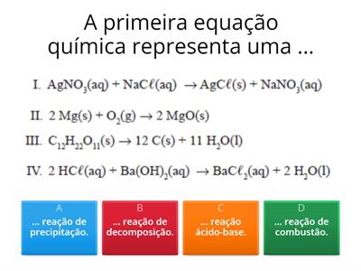  8ºano - Reações de precipitação; Dureza da água; velocidade de reação; fatores que influenciam a velocidade de reação)