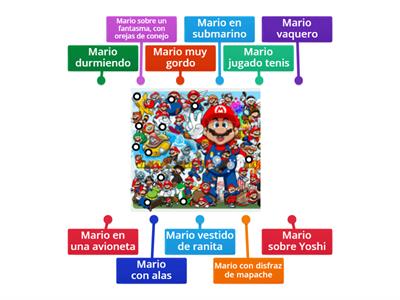 discriminación visual Mario bros