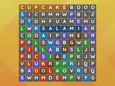 Word search The Very Hungry Caterpillar