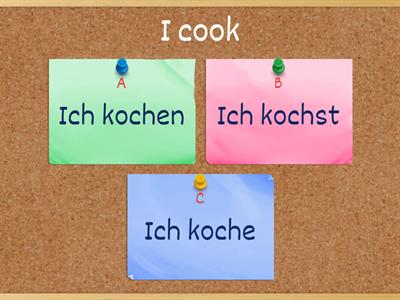 conjugation To Sing & To Cook