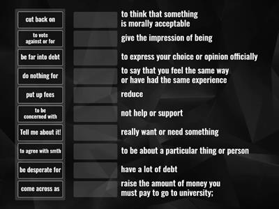 Outcomes Up-Int - Unit 4 vocabulary from Listening p.34