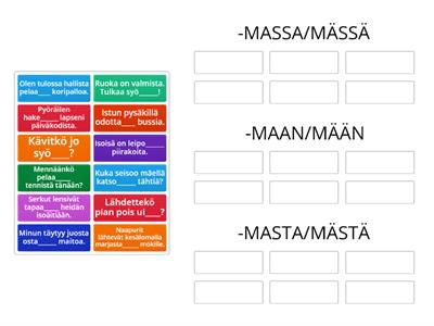 -MASSA, -MASTA vai - MAAN?