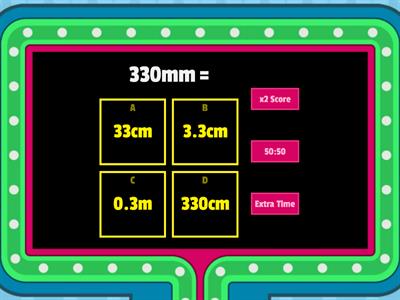  Metric Length Unit Conversion  (mm, cm, m and km)