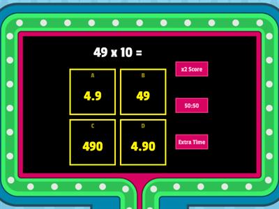 Multiplication 2 5th class