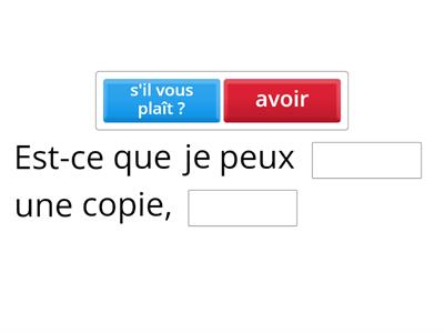 Je demande une traduction et une copie du contrat