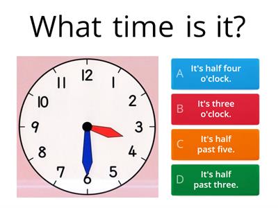 IE3 TELLING THE TIME Revision