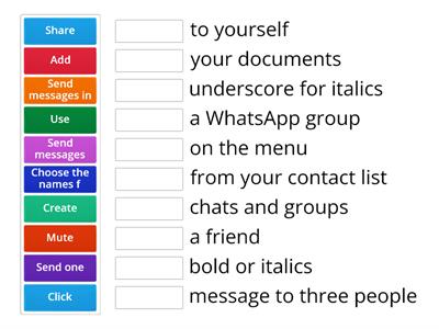 Whatsapp Instructions