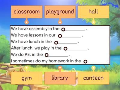 GG2 U1.5 Places in school