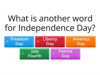 Quiz - Independence Day (July 4th)