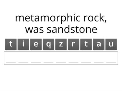 Rocks anagrams