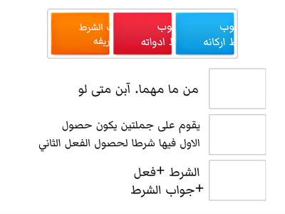 اسلوب الشرط  صف ثالث متوسط