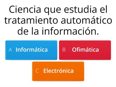 CONCEPTOS BÁSICOS DE INFORMÁTICA