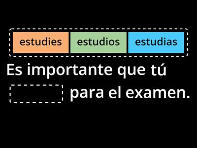 Presente de Subjuntivo - Español 