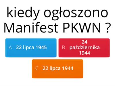 Polska po II wojnie światowej - powtórzenie wiadomości