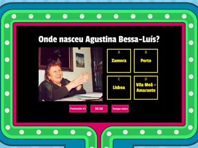 Jogo sobre a escritora Agustina Bessa-Luís