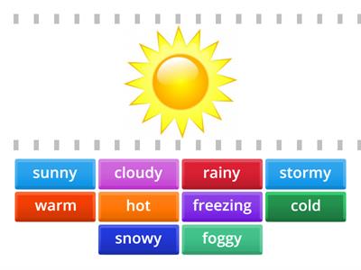 KB 3 unit 12 Weather vocabulary