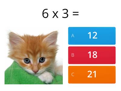 3 times tables quiz