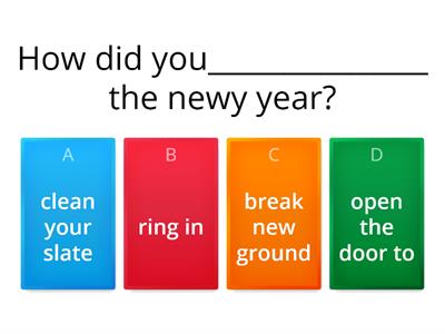 New Year idioms 