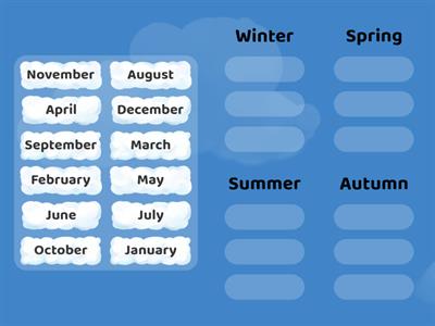 Seasons and months