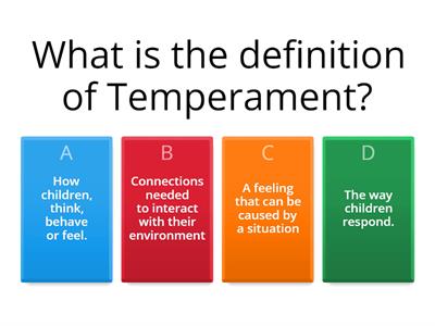 Temperament and Personalities