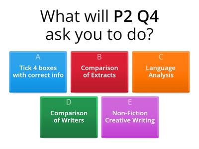 P2 Q4 Revision Quiz