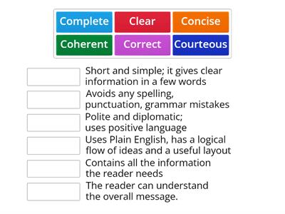 6Cs definitions 