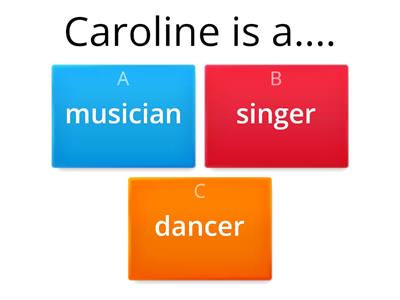 Listening comprehension (Caroline)