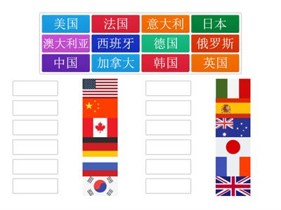 国家 страны на китайском языке (иероглифы без чтения - флаги)