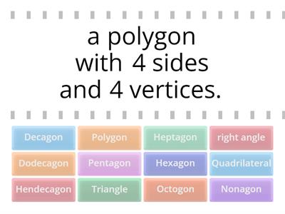 Polygon Vocabulary Words