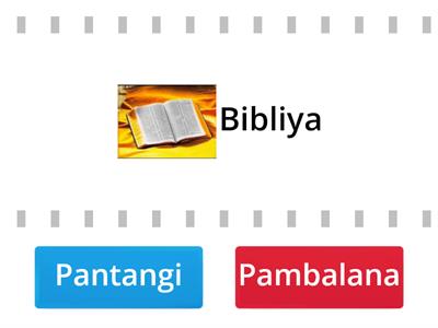 Piliin ang tamang uri ng pangngalan. Pambalana o Pantangi