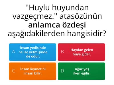 8. SINIF TÜRKÇE BİLGİ YARIŞMASI