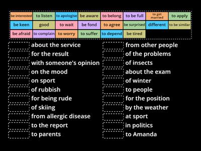 Adjective, Verb +preposition test Navigate C1 Navigate Unit 3