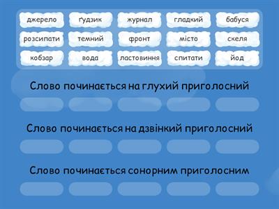 Приголосні дзвінкі, глухі, сонорні