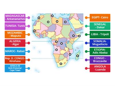 AFRICA- harta politica