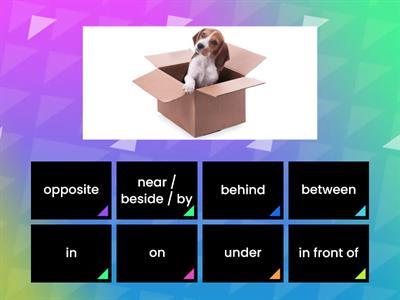 prepositions of place 1