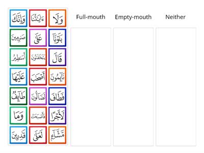 UNIT 17e Alif (Full-mouth / empty-mouth)