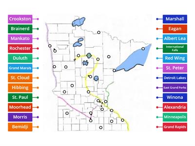 MN State Geography- Cities