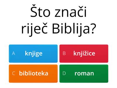 Biblija- Znaš li tko sam ja?