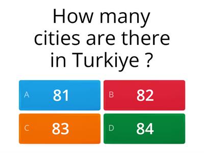Türkiye Ankara Quiz 