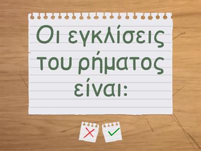 Εγκλίσεις θεωρία