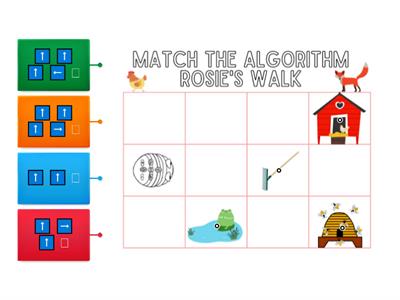 Match the algorithm - Rosie's Walk (BlueBot)